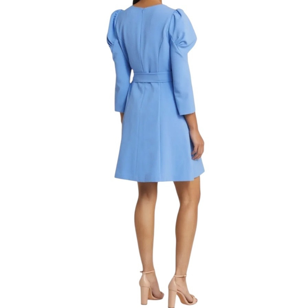 Eliza J Dress tie belt A-line blue size 14 - Picture 8 of 8